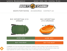 Tablet Screenshot of boats4fishing.com